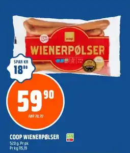 Coop Obs Coop wienerpølser tilbud