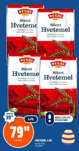 Coop Obs Hvetemel 4 pk tilbud