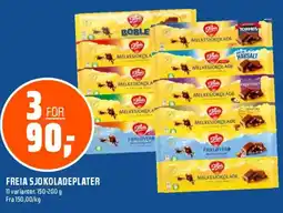 Coop Obs Freia sjokoladeplater tilbud