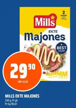 Coop Obs Mills ekte majones tilbud