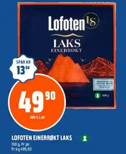 Coop Obs Lofoten einerrøkt laks tilbud
