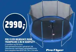 Coop Obs Pro flyer bigbounce rund trampoline 3,96 m komplett tilbud