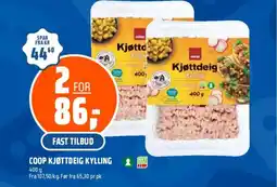 Coop Obs Coop kjøttdeig kylling tilbud