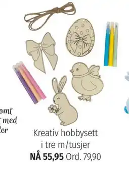 Nille Kreativ hobbysett i tre m/tusjer tilbud
