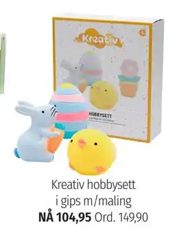 Nille Kreativ hobbysett i gips m/maling tilbud