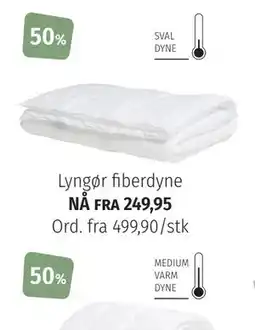 Nille Lyngør fiberdyne tilbud