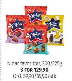 Nille Nidar favoritter, 200/225g tilbud