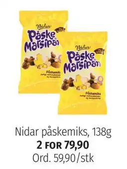 Nille Nidar påskemiks, 138g tilbud