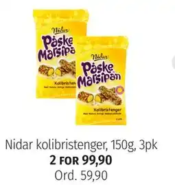 Nille Nidar kolibristenger, 150g, 3pk tilbud
