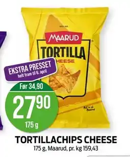 Kiwi TORTILLACHIPS CHEESE tilbud
