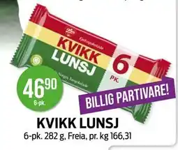 Kiwi KVIKK LUNSJ tilbud