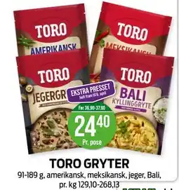 Kiwi TORO GRYTER tilbud