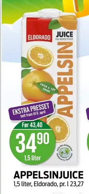 Kiwi APPELSINJUICE tilbud