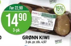 Kiwi GRØNN KIWI tilbud