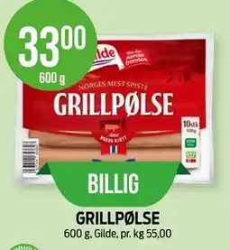 Kiwi GRILLPØLSE tilbud
