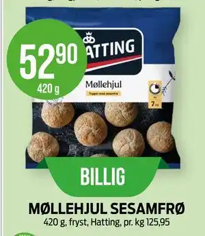 Kiwi MØLLEHJUL SESAMFRØ tilbud