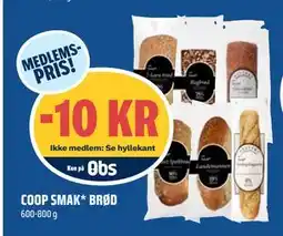 Coop Obs COOP SMAK BRØD, Medlemspris tilbud
