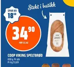 Coop Obs COOP VIKING SPELTBRØD tilbud
