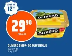 Coop Obs OLIVERO SMØR- OG OLIVENOLJE tilbud