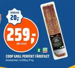 Coop Obs COOP GRILL PERFEKT FÅREFILET tilbud