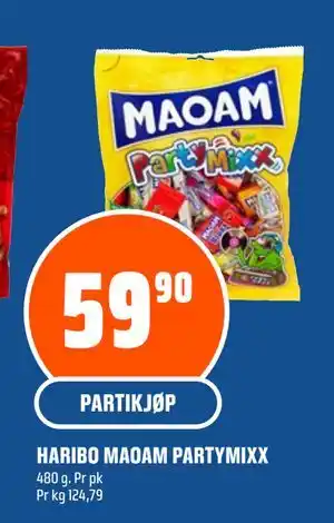 Coop Obs HARIBO MAOAM PARTYMIXX tilbud