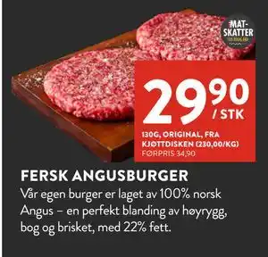Jacobs FERSK ANGUSBURGER tilbud