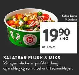 Jacobs SALATBAR PLUKK & MIKS tilbud