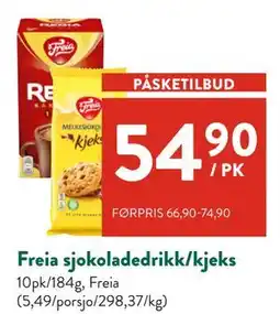 Jacobs Freia sjokoladedrikk/kjeks tilbud