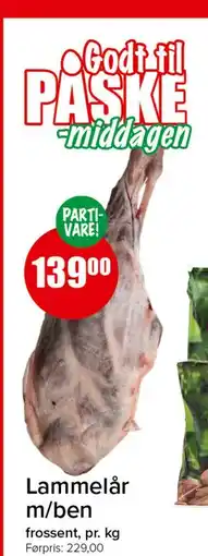 Spar Lammelår m/ben tilbud