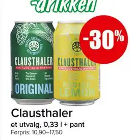Spar Clausthaler tilbud
