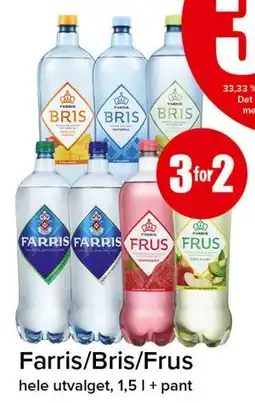 Spar Farris/Bris/Frus tilbud