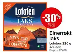 Spar Einerrøkt laks tilbud