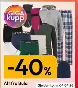 Gigaboks Alt fra Bula tilbud