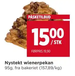 Meny Nystekt wienerpekan tilbud