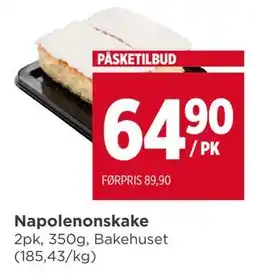 Meny Napolenonskake tilbud