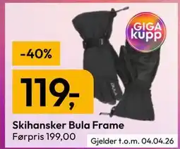 Gigaboks Skihansker Bula Frame tilbud