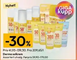 Gigaboks Derma solkrem tilbud