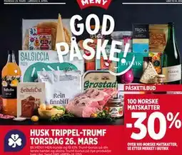 Meny 100 NORSKE MATSKATTER tilbud