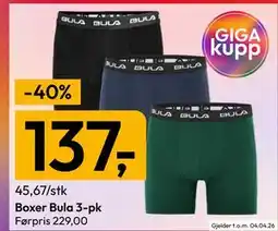Gigaboks Boxer Bula 3-pk tilbud