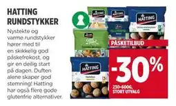 Meny HATTING RUNDSTYKKER tilbud
