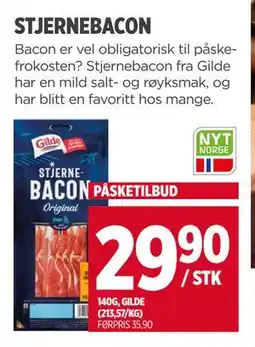 Meny STJERNEBACON tilbud
