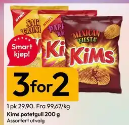 Gigaboks Kims potetgull 200 g tilbud