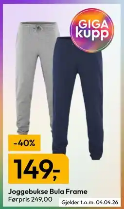 Gigaboks Joggebukse Bula Frame tilbud