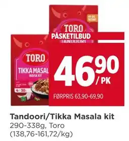 Meny Tandoori/Tikka Masala kit tilbud
