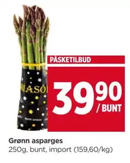 Meny Grønn asparges tilbud
