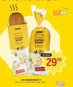 Coop Prix COOP SUPERBRØD/SKÅRET tilbud