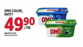Jacobs Omo color, hvitt tilbud