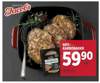 Jacobs Biff- karbonader. tilbud