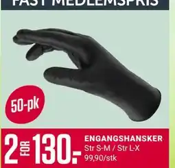 Europris ENGANGSHANSKER, Medlemspris tilbud