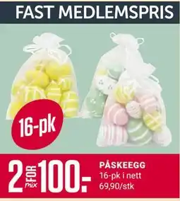 Europris PÅSKEEGG, Medlemspris tilbud
